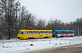 Tatra-T3SU #657-658 26-го маршрута на Московском проспекте в районе остановки "Станкостроительная"