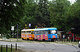 Tatra-T3SU #657-658 26-го маршрута на улице Мироносицкой возле парка им. Горького