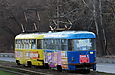 Tatra-T3SU #657-658 26-го маршрута на Журавлевском спуске