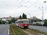 Tatra-T3SU #600-660 20-го маршрута следует по Новоивановскому мосту