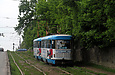 Tatra-T3SU #600-660 26-го маршрута на Журавлевском спуске в районе улицы Пушкинской