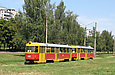 Tatra-T3SU #665-666 23-го маршрута на проспекте Тракторостроителей между улицами Блюхера и Героев Труда