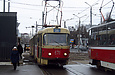 Tatra-T3SU #671-672  26-го маршрута на улице Героев Труда возле одноименной станции метро