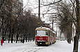 Tatra-T3SU #671-672 26-го маршрута на Салтовском шоссе в районе улицы Эйдемана