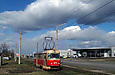 Tatra-T3SU #675 27-го маршрута на улице Ковпака в районе 2-го Лазьковского въезда