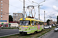 Tatra-T3SU #683 8-го маршрута на проспекте Героев Сталинграда прибывает на конечную "Улица Одесская"