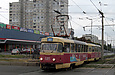 Tatra-T3SU #685-686 23-го маршрута на проспекте Тракторостроителей пересекает улицу Валентиновскую