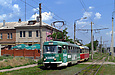 Tatra-T3SU #688-689 26-го маршрута на улице Шевченко возле улицы Пономаревской