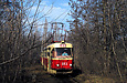 Tatra-T3SU #693-694 23-го маршрута на разворотном круге конечной станции "Юго-Восточная"