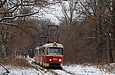 Tatra-T3SU #693-694 23-го маршрута на конечной станции "Станция Лосево"