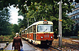 Tatra-T3SU #699-700-722 23-го маршрута на Московском проспекте возле станции метро "Пролетарская"