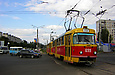 Tatra-T3SU #699-700 23-го маршрута на проспекте Тракторостроителей на перекрестке с проспектом 50-летия ВЛКСМ