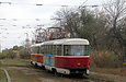 Tatra-T3SUCS/Т3-ВПСт #705-706 23-го маршрута прибывает на конечную "Салтовская"