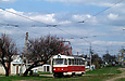 Tatra-T3SU #710 8-го маршрута на улице Академика Павлова в районе Салтовского шоссе