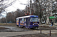 Tatra-T3SU #743 на Салтовском шоссе подъезжает к конечной станции "602-й микрорайон"