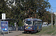 Tatra-T3SU #743 8-го маршрута на площади Защитников Украины напротив улицы Броненосца "Потемкин"