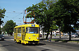 Tatra-T3SU #743 5-го маршрута на улице Молочной