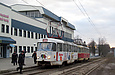 Tatra-T3SU #772-773 26-го маршрута на улице Сумской возле Харьковского государственного авиационного производственного предприятия