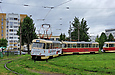 Tatra-T3SU #772-773 23-го маршрута на конечной "602 микрорайон"