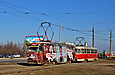 Tatra-T3SU #774-745 26-го маршрута на проспекте Тракторостроителей перед перекрестком с Салтовским шоссе