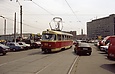 Tatra-T3SU #958 2-го маршрута на улице Пискуновской возле станции метро "Центральный рынок"
