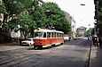 Tatra-T3SU #959 11-го маршрута на улице Пушкинской в районе площади Поэзии