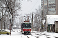 Tatra-T6A5 #4523 27-го маршрута на улице Москалевской в районе улицы Светлановской