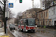 Tatra-T6A5 #4532 12-го маршрута на улице Большой Панасовской в районе Резниковского переулка