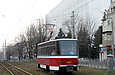 Tatra-T6A5 #4547 5-го маршрута на площади Защитников Украины в районе Московского проспекта