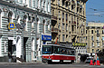 Tatra-T6A5 #4547 5-го маршрута на Московском проспекте перед поворотом на площадь Конституции
