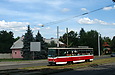 Tatra-T6A5 #4547 27-го маршрута на Московском проспекте возле перекрестка со Спортивным переулком