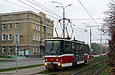Tatra-T6A5 #4553 27-го маршрута на улице Плехановской возле улицы Молодой гвардии