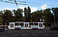 Tatra-T6A5 #4556 27-го маршрута на Московском проспекте на перекрестке с улицей Броненосца "Потемкин"