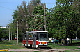 Tatra-T6A5 #4563 27-го маршрута на улице Героев труда возле улицы Гвардейцев-Широнинцев