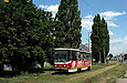 Tatra-T6A5 #4563 27-го маршрута на улице Академика Павлова в районе улицы Валентиновской