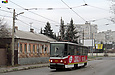 Tatra-T6A5 #4563 27-го маршрута на улице Полевой в районе улицы Плехановской
