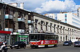 Tatra-T6A5 #4563 27-го маршрута на улице Молочной возле перекрестка с проспектом Гагарина
