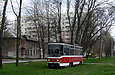 Tatra-T6A5 #8637 6-го маршрута на Салтовском шоссе в районе переулка Бадаева