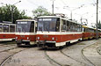 Tatra-T6B5 #1529 и #1519 в открытом парке Коминтерновского трамвайного депо