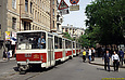 Tatra-T6B5 #1538-1537 5-го маршрута на улице Пушкинской