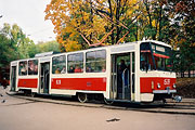 Tatra-T6B5 #1538 на конечной станции "Горпарк"