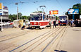 Tatra-T6B5 #1559 и #1521 на Московском проспекте возле универмага "Харьков"