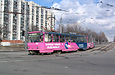 Tatra-T6B5 #1561-1562 5-го маршрута поворачивает с улицы Морозова на проспект Героев Сталинграда