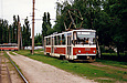 Tatra-T6B5 #1565 5-го маршрута прибыл на конечную "Проспект Гагарина"