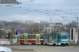 Tatra-T6B5 #4520-4519 5-го маршрута на площади Восстания