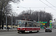 Tatra-T6B5 #4520 8-го маршрута на Московском проспекте возле перекрестка с улицей Броненосца "Потемкин"