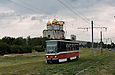 Tatra-T6А5 #4520 8-го маршрута на Салтовском шоссе перед перекрестком с улицей Гвардейцев Широнинцев