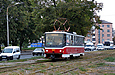 Tatra-T6B5 #4527 27-го маршрута на Московском проспекте в районе площади Защитников Украины