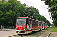 Tatra-T6B5 #4531-4532 5-го маршрута на площади Восстания около одноименной станции метро