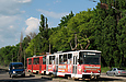 Tatra-T6B5 #4531-4532 5-го маршрута на улице Морозова в районе парка Артема